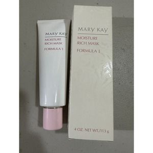 Mary Kay Moisture Rich Mask - Formula 1 - For Dry & Normal Skin - 4 Oz Full Size